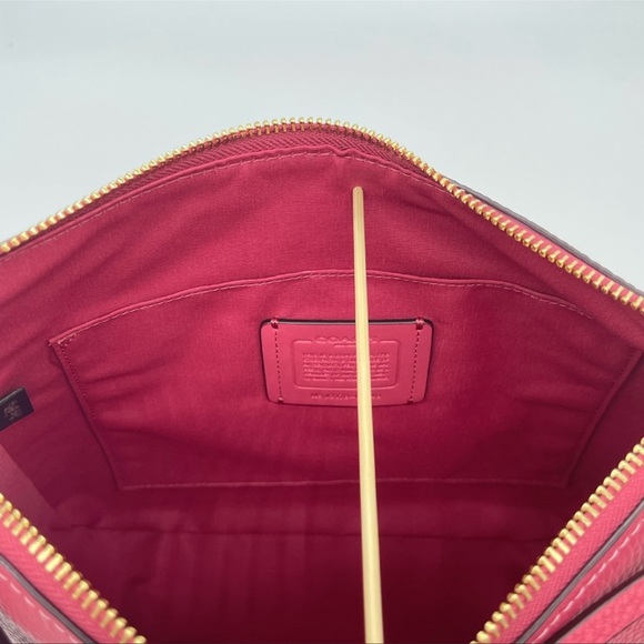 Coach Ellie File Bag Crossbody Pink/Gold - Picture 9 of 14